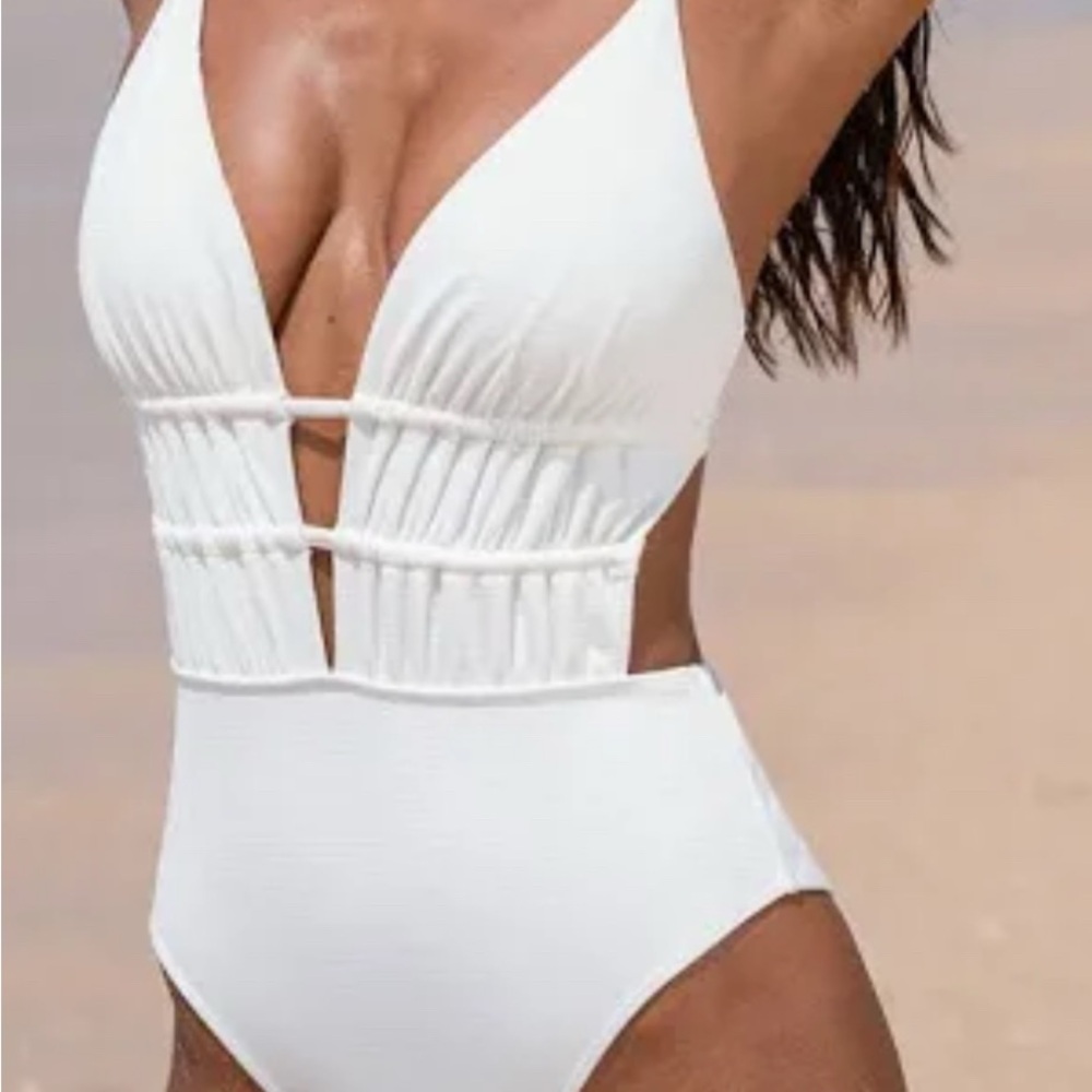 White One-Piece Swimsuit